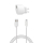 Xqisit 1xUSB 2.4A + kabel USB-C biała - 1451262 - zdjęcie 3